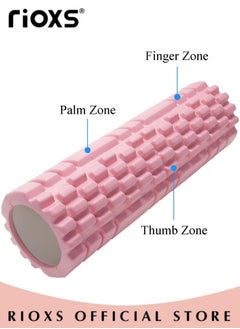 RIOXS Foam Roller and Yoga Massage Stick for Deep Tissue Massage and Muscle Recovery 3 Pcs High-Density Yoga Equipment Set for Exercise Physical Therapy  - Image 2
