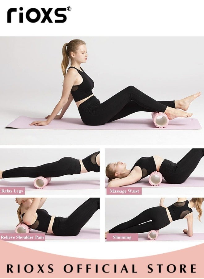 RIOXS Foam Roller and Yoga Massage Stick for Deep Tissue Massage and Muscle Recovery 3 Pcs High-Density Yoga Equipment Set for Exercise Physical Therapy  - Image 5