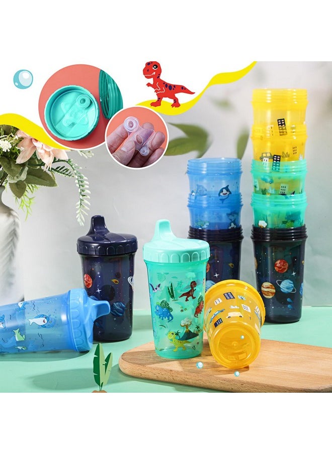 Mifoci Mifoci 24 Pcs 10 oz Sippy Cups for Toddlers 1-3 No Spill Spout Cups with Lids Toddler Reusable Baby Feeding Supplies, Dishwasher, Microwave Safe  - Image 3