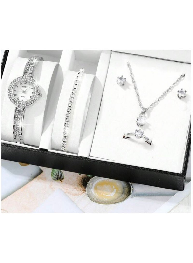 Jewelry set with watch