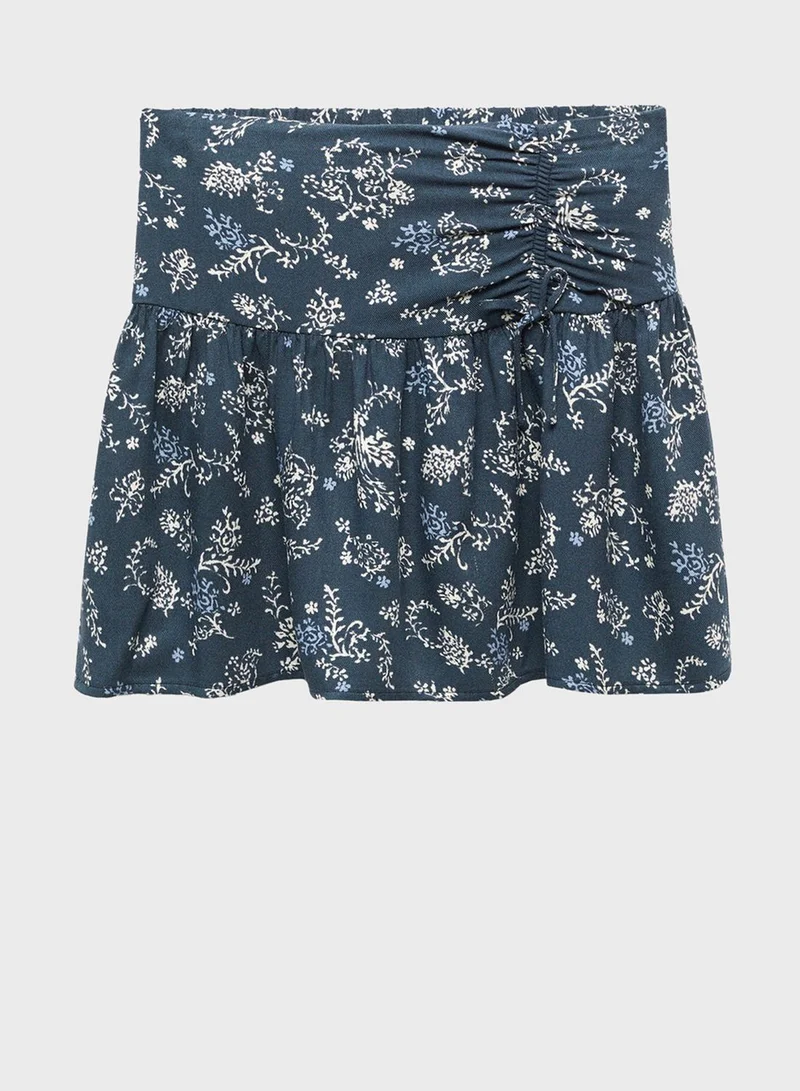MANGO Kids Printed Skirt