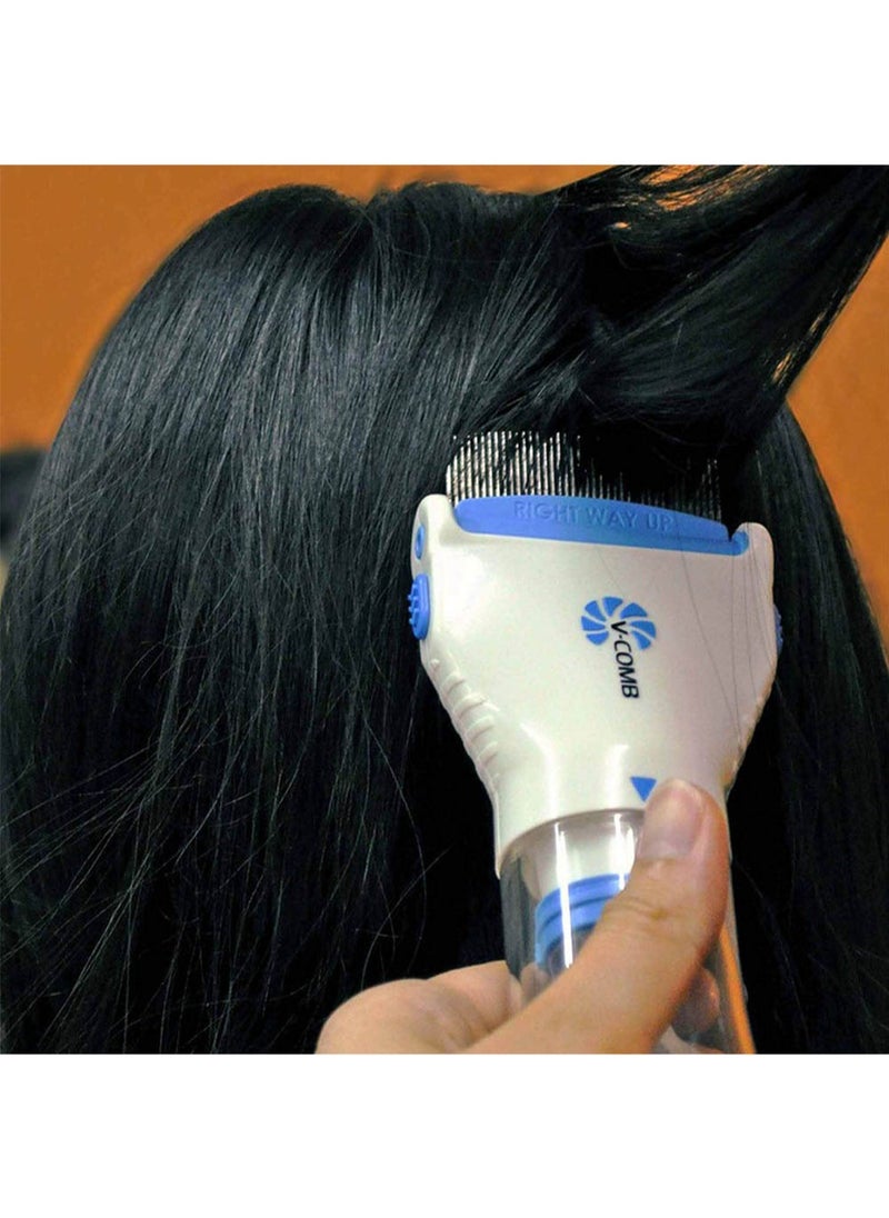 V-Comb - Electric Flea Comb White/Blue 355grams - Image 1