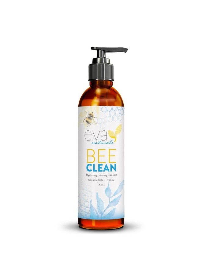 Eva Naturals منظف رغوي مرطب Bee Clean للوجه غير مستفيد يومياً لحب الشباب لجميع أنواع البشرة للبشرة الحساسة والبشرة الجافة والبشرة المعرضة لحب الشباب 6 أونصات سائلة  - Image 2