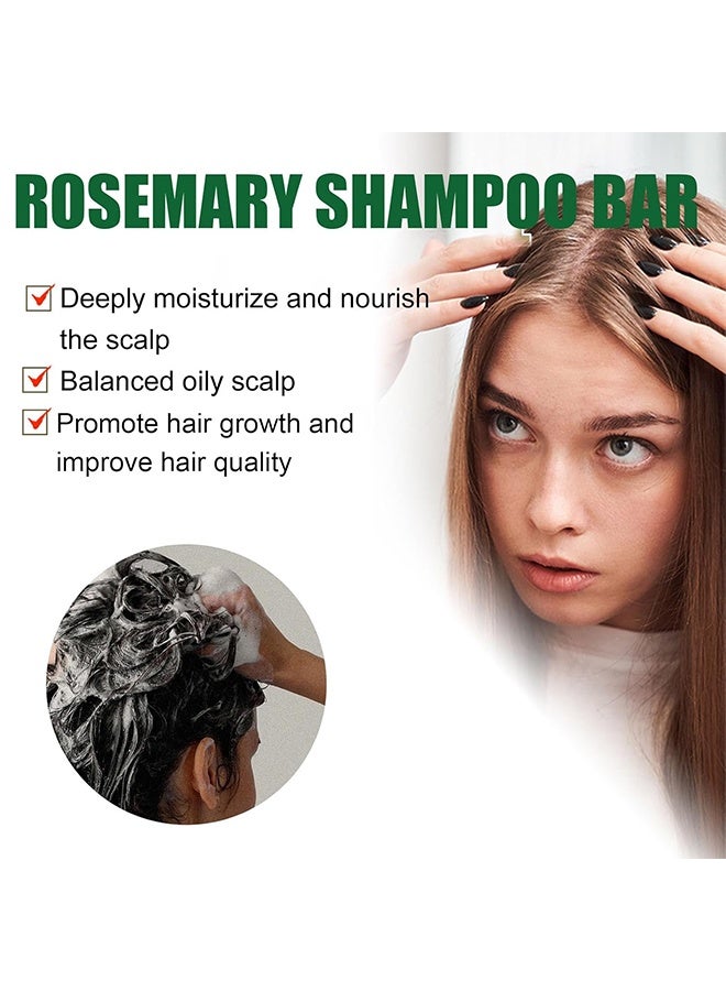 روزينو شامبو صلب برائحة إكليل الجبل الطازجة، صابون لنمو الشعر، صابون شامبو إكليل الجبل، يقوي جذور الشعر، يصلح الشعر التالف، ينظف فروة الرأس بعمق، يتحكم في الزيوت، يرطب ويغذي فروة الرأس - Image 3