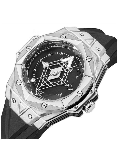 Creative Fashion Trend Tattoo Hollow Luminous Men's Quartz Watch 22601B