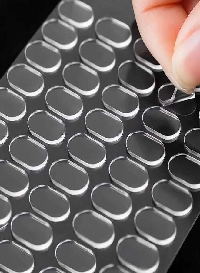 MOXWARE 80Pcs Double-Sided Tape Stickers, Mounting Double Sided Patch Heavy Duty Adhesive Sticker, Multipurpose, Waterproof, Removable, Transparent, Strong Adhesive Pad for Wall Hanging Wall Decor (1) - Image 1