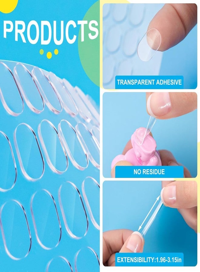 MOXWARE 80Pcs Double-Sided Tape Stickers, Mounting Double Sided Patch Heavy Duty Adhesive Sticker, Multipurpose, Waterproof, Removable, Transparent, Strong Adhesive Pad for Wall Hanging Wall Decor (1) - Image 5