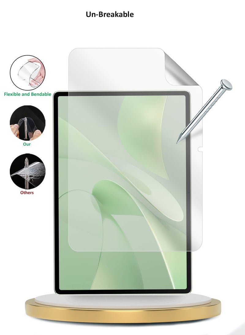دبليو تيك حوالي باد ميت باد 12 إكس 2025 (12.0 بوصة) فيلم هيدروجيل مات المتميز من ويتك بشاشة رقيقة ومرنة واقي شاشة حزمة 2 (TSHFMN) - شفاف - Image 3