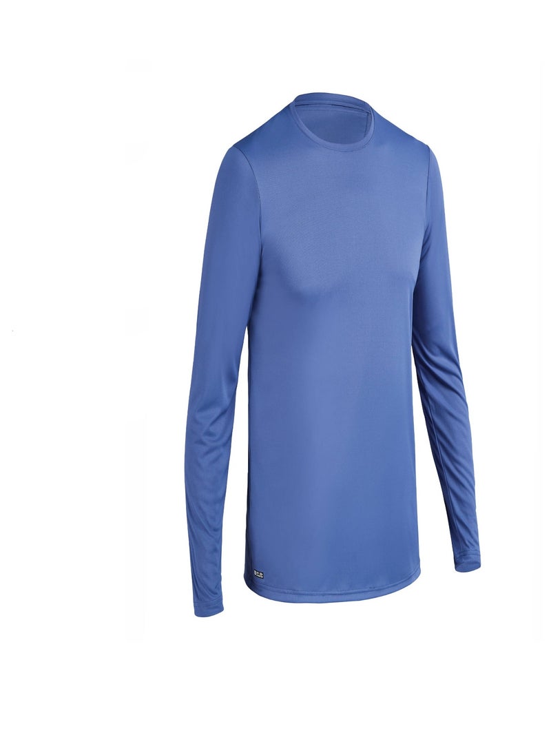 OLAIAN OLAIAN by DECATHLON, Men Beachwear Surfing Long sleeve UV Protection Regular Fit T-shirt Blue  - Image 3