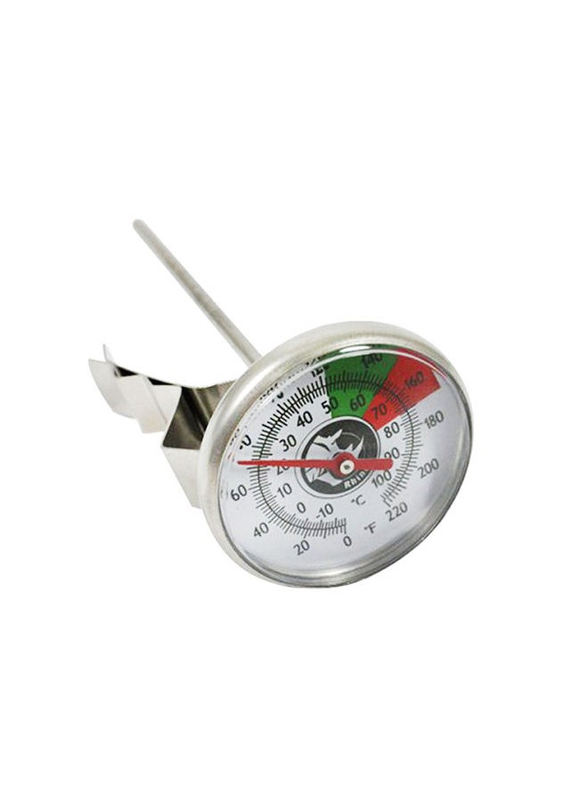 Rhino Coffee Gear Analog Thermometer Short Stem 5″, Temperature range 0 to 220F,  Stainless Steel Body  - Image 1