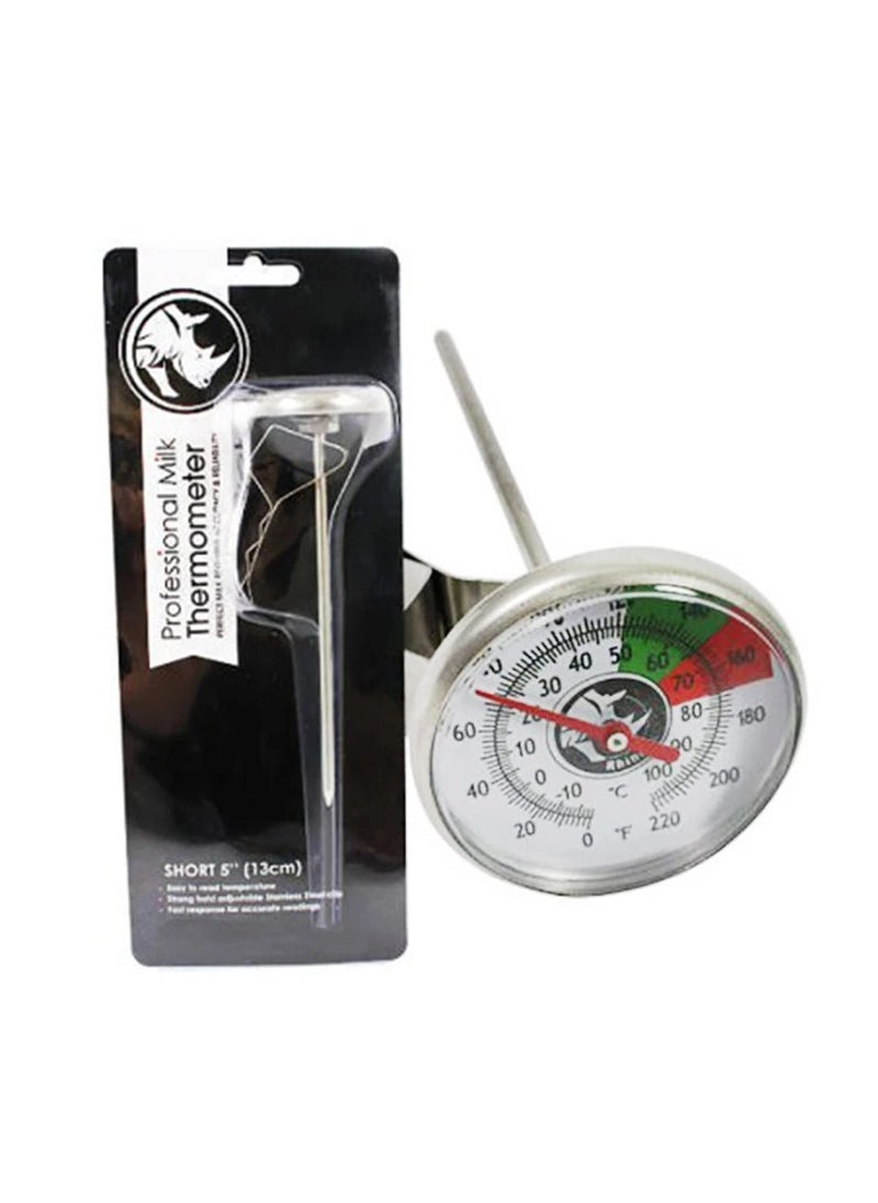 Rhino Coffee Gear Analog Thermometer Short Stem 5″, Temperature range 0 to 220F,  Stainless Steel Body  - Image 2