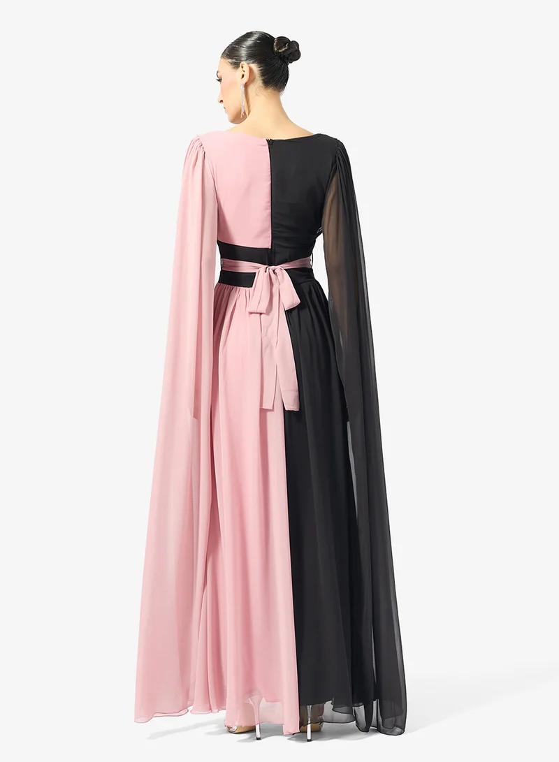 Golden Apple Mix & Match Chiffon Dress