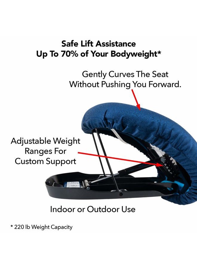 careX Performance Health Carex upeasy seat assist - chair lift and sofa stand assist - portable lifting seat with support up to 200 pounds, provides 70% assistance - Image 3