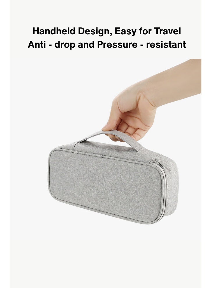 Durable Waterproof Electronic Organizer Bag,Travel Tech Pouch,Digital Accessory Bag for Smartphones/Cameras/Power Banks/Data Cables,Cable Management Case,Medium Size - Image 4