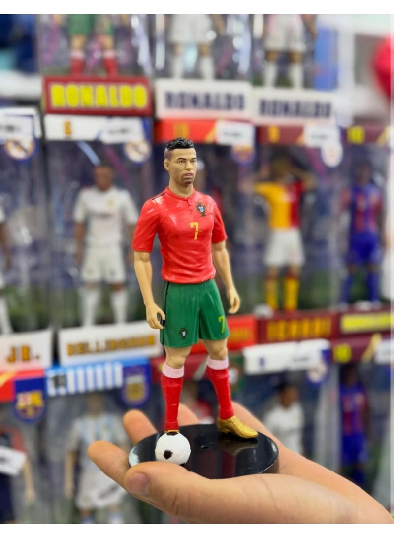 Super Soccer Player Cristiano Ronaldo Figure, Football Classic No. 7 Removable Action Figure, Great for Office & Desk - Image 3