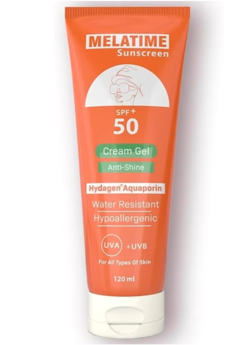 ميلاتايم جل كريم الوقاية من الشمس SPF50+ من ميل تايم، 120 مل  - Image 1
