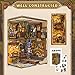 CUTEBEE Book Nook Kit DIY Miniature House Kit for Adults and Teens Dollhouse Booknook Tiny House Model Build Bookshelf Decor Gifts for Family Friends - Image 4