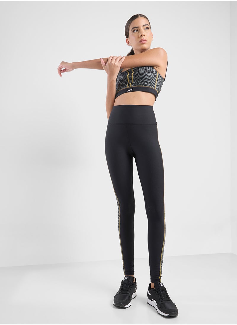 Reebok - All Over Printed Blocked Tights - Image 1