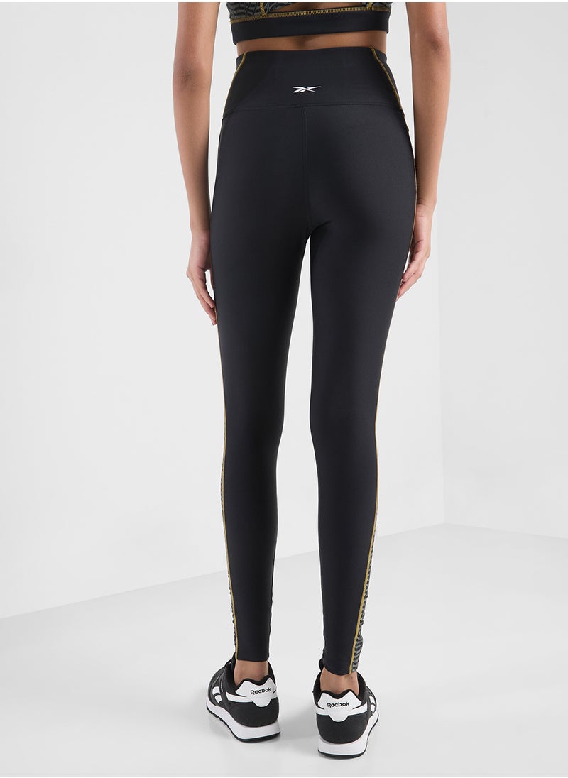 Reebok - All Over Printed Blocked Tights - Image 1