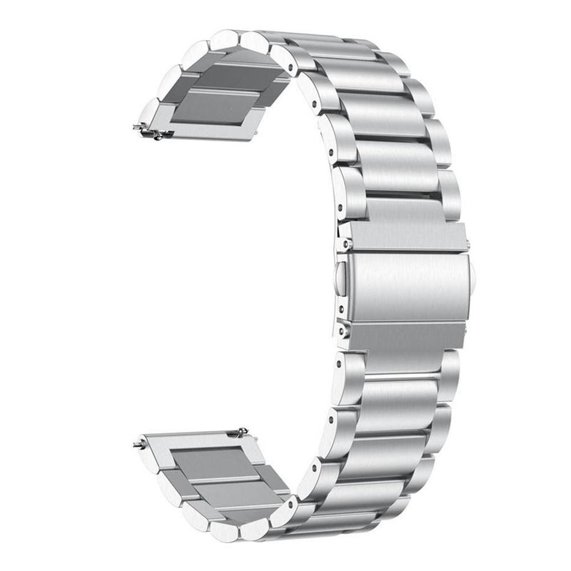 erorex 18Mm Three Beads Stainless Steel Watch Band(Silver) - Image 1