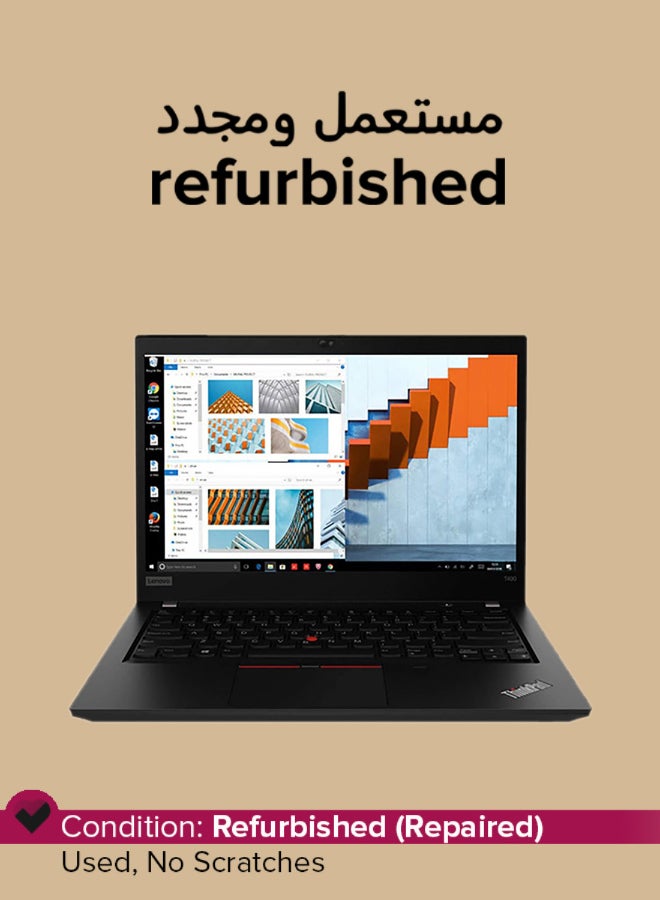 لينوفو مستعمل ومُجدد - لابتوب ثينك باد T490 (2020) بشاشة مقاس 14 بوصة، معالج إنتل كور i7/الجيل الثامن/ذاكرة رام سعة 8 جيجابايت/محرك أقراص SSD سعة 256 جيجابايت/بطاقة رسومات إنتل بدقةٍ فائقة الوضوح 620 اللغة الإنجليزية أسود - Image 1