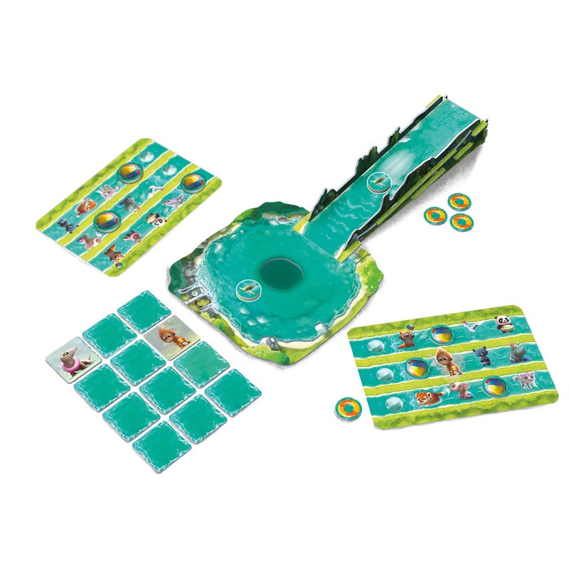 Lucky Duck Games Turtle Splash Board Game - Fun and Educational Family Board Game for Kids! Ages 5+, 2-4 Players, 15-20 Minute Playtime, Made - Image 2