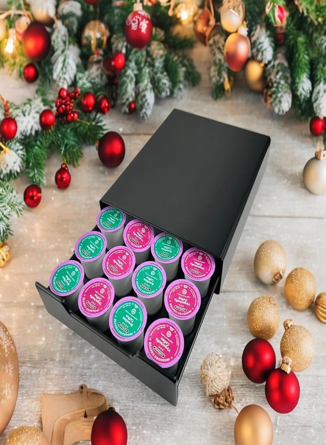 WORBIC درج حامل كبسولات قهوة WORBIC K Cup، منظم بسعة 20 كبسولة، لتخزين كبسولات Nespresso Originaline و Dolce Gusto، أسود - Image 2