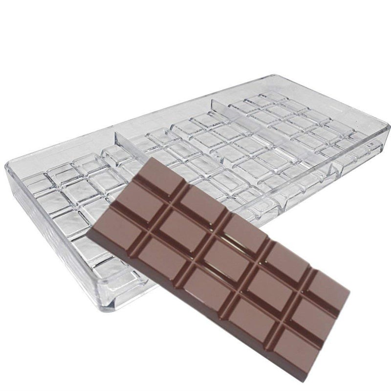 GRAINRAIN polycarbonate chocolate mold polycarbonate chocolate bar mould Clear hard plastic DIY candy pastry tools 19368