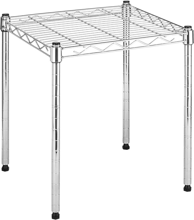 Whitmor Wire Shelving Unit, Metal Storage Shelves, Stacking Shelf with Basket, Easy Assembly Home Organizer for Pantry, Kitchen, Garage, Plant - Image 1