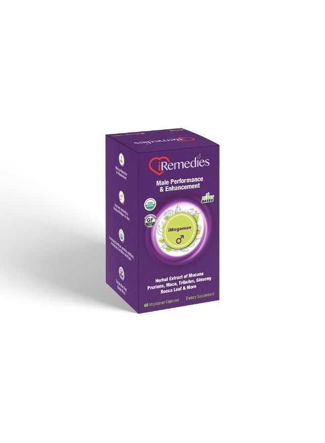 iRemedies iMegaMan – Men's Multivitamin with Essential Nutrients for Energy, Muscle, and Immune Support – 60 Capsules - Image 3