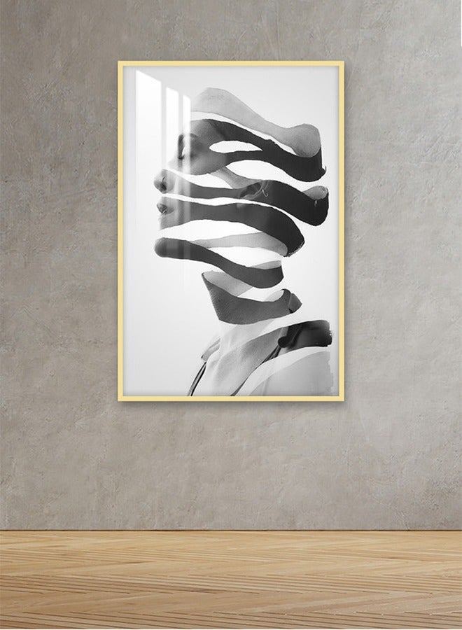 Marktna Decorative Wall Art Painting 120X80Cm With An Abstract Design Black Frame And A Transparent Acrylic Layer 0.5Kg  - Image 1