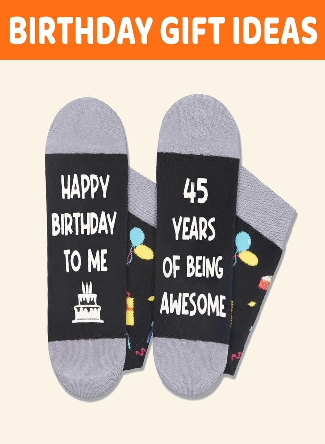 Zmart 45th Birthday Gifts for Him - Socks for 45 Year Old Men Women Dad Husband Boss, Birthday Gift Ideas for Man in Their 40s - Image 4