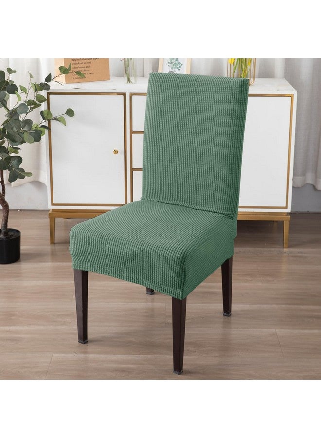 HOKIPO 200 GSM Thick Jacquard Chair Cover 6 Seater, Green (AR-4866-GRN*6) - Image 2