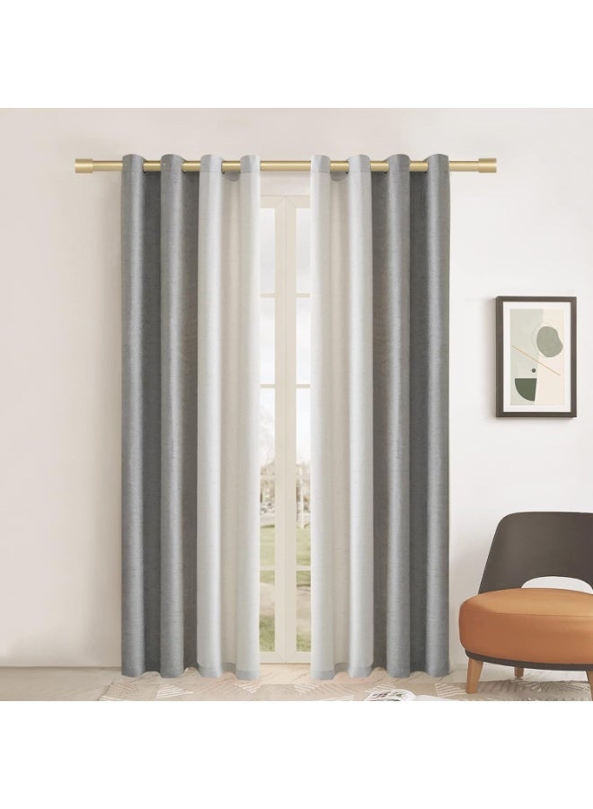 WALALLA Extendable Stainless Steel Metal Shower Curtain Rod, Tension Spring Shower Curtain Rod, Tension Telescopic Curtain Pole, Clothes Rail Adjustable from 80 to 365 cm - Image 3