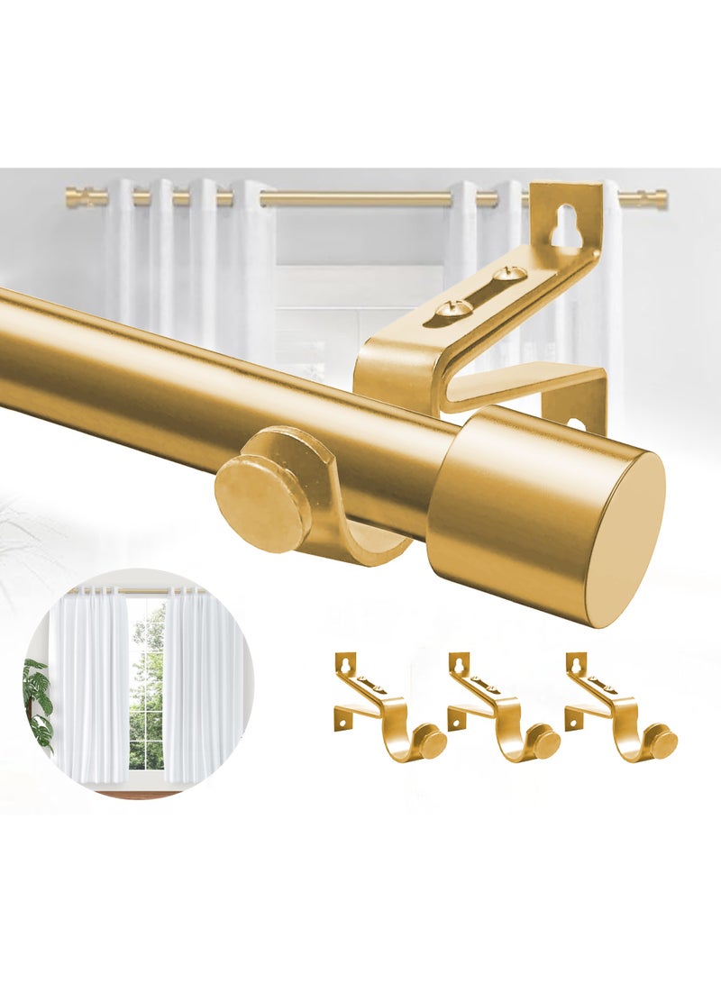WALALLA Extendable Stainless Steel Metal Shower Curtain Rod, Tension Spring Shower Curtain Rod, Tension Telescopic Curtain Pole, Clothes Rail Adjustable from 80 to 365 cm - Image 1