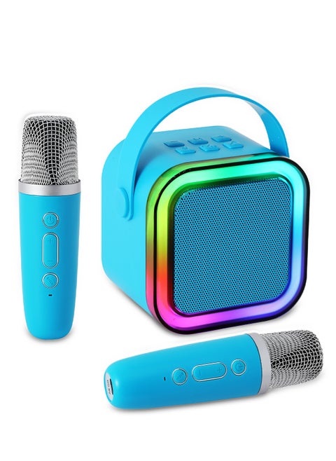 Mini Karaoke Machine for Adults, Portable Bluetooth Speaker with Wireless Karaoke Microphone, Toys for 3-12 Years Old Boys Girls