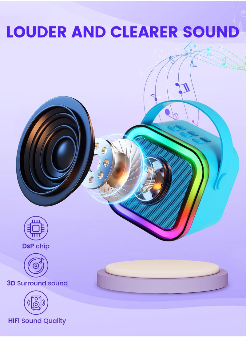 Lucky Kids - Mini Karaoke Machine for Adults, Portable Bluetooth Speaker with Wireless Karaoke Microphone, Toys for 3-12 Years Old Boys Girls - Image 1