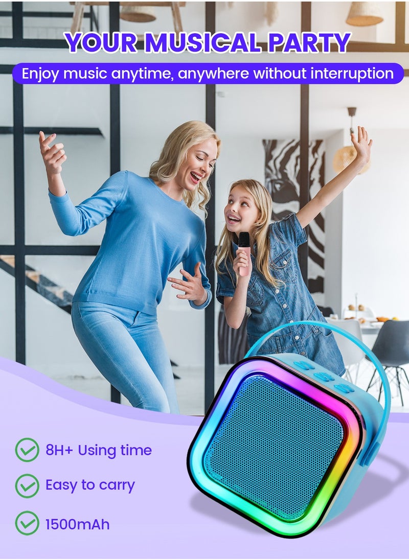 Lucky Kids - Mini Karaoke Machine for Adults, Portable Bluetooth Speaker with Wireless Karaoke Microphone, Toys for 3-12 Years Old Boys Girls - Image 1