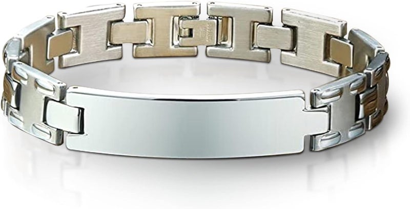 AC&L Silver Metallic Steel Avant Garde Design Bracelet - Image 4