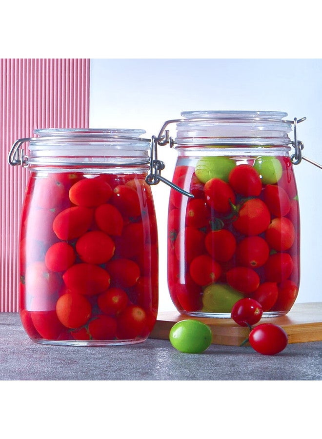 Scybe Sealed Jar Pickling Container Glass Jar Glass Sealed Jar Pickled Jar Pandora 1100ml 2pcs - Image 4