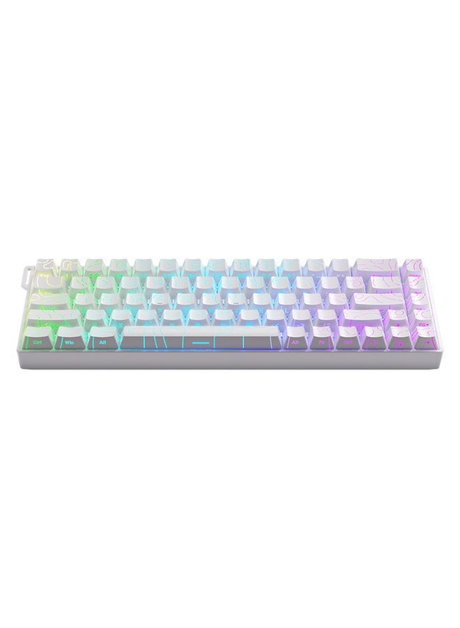 A-jazz AK680 V2 HE Rapid-Fire Mechanical Gaming Keyboard, 60% Wired, Hall-Effect Magnetic Switches, Hot-Swappable Magnetic Switches, Rapid-Fire Mode with Adjustable Trigger Speed, 8000 Hz Polling Rate, RGB Mini Keyboard, 60% Compact Design, Suitable for PC and Esports - Image 4