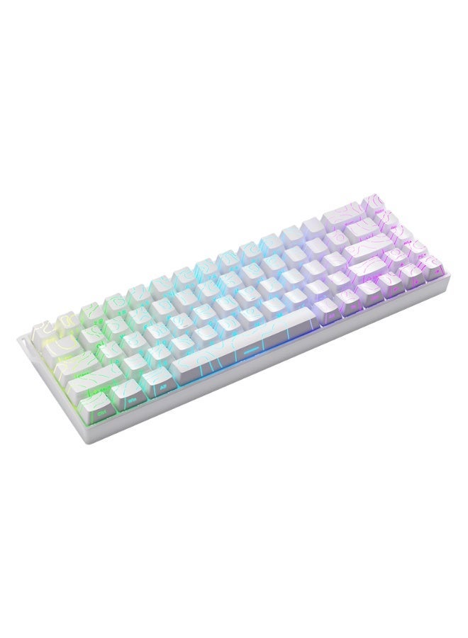 A-jazz AK680 V2 HE Rapid-Fire Mechanical Gaming Keyboard, 60% Wired, Hall-Effect Magnetic Switches, Hot-Swappable Magnetic Switches, Rapid-Fire Mode with Adjustable Trigger Speed, 8000 Hz Polling Rate, RGB Mini Keyboard, 60% Compact Design, Suitable for PC and Esports - Image 3