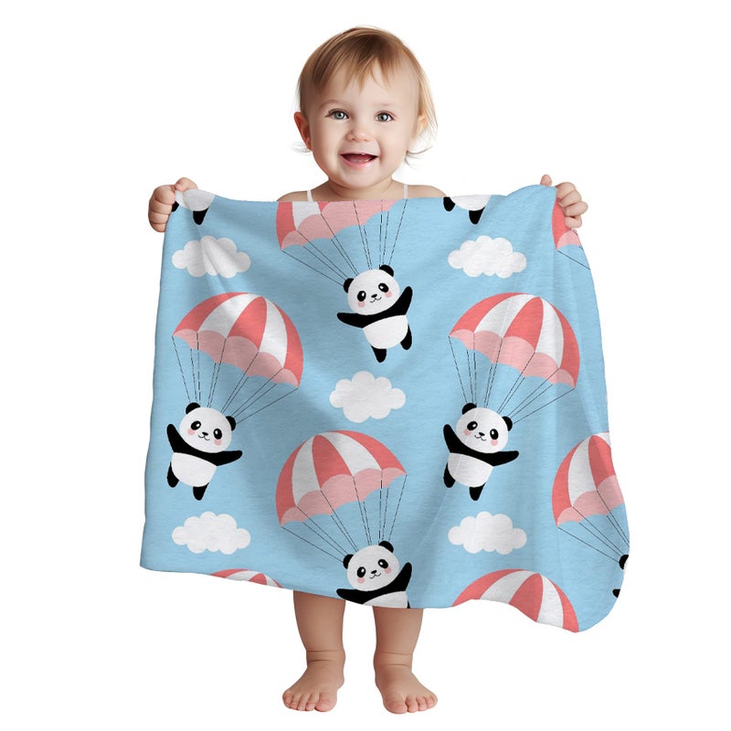 1st Step New Born Baby Blanket All Season Printed Single Super Soft Wrapper Sheet for AC Room for Baby Boys, Baby Girls, Babies (Baloon, 70 X 100 cms) - Image 1