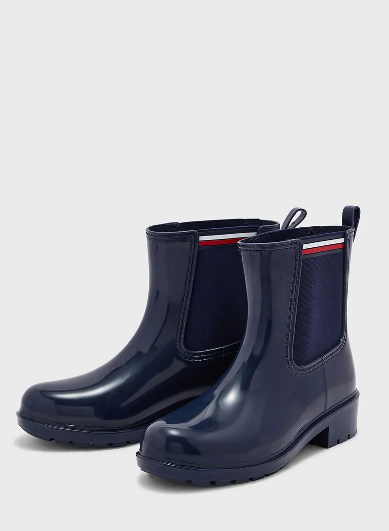 TOMMY HILFIGER Essential Corporate Low Heel Ankle Boots