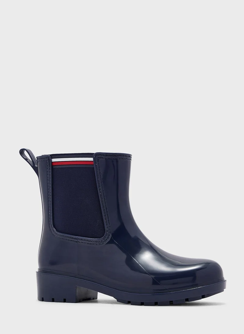 TOMMY HILFIGER Essential Corporate Low Heel Ankle Boots