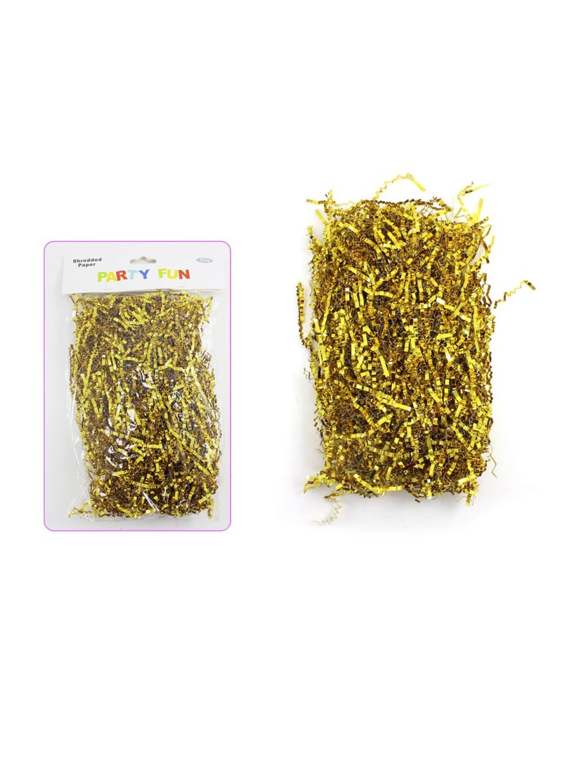 PARTY FUN Shredded Paper 50Grm/Bag Golden Color  - Image 3