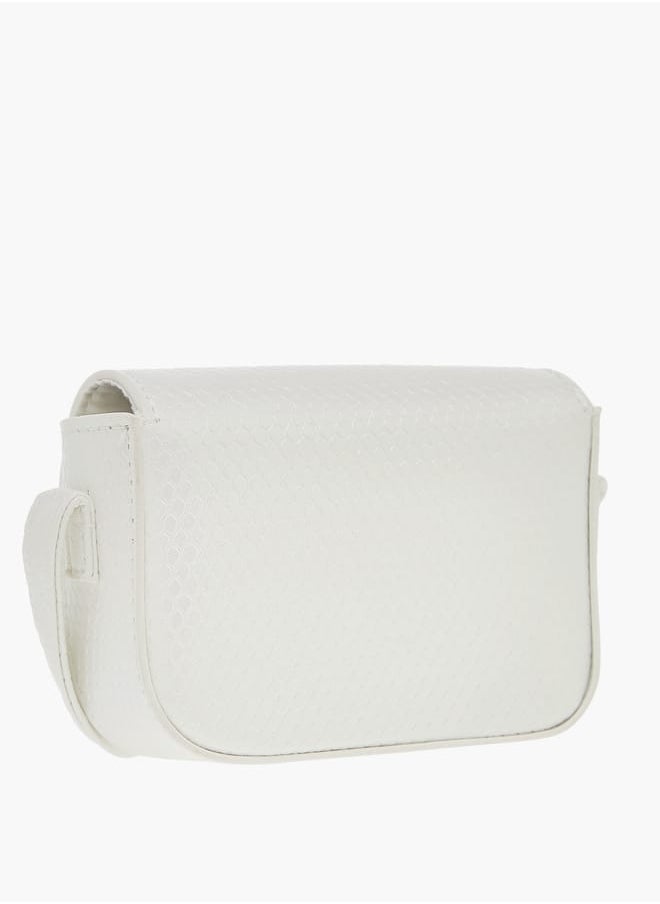 Flora Bella By Shoexpress Girls Embellished Crossbody Bag With Adjustable Strap And Magnetic Closure  - Image 2