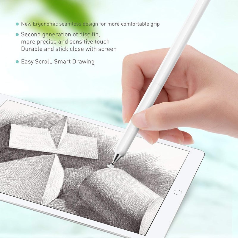 اواسو قلم شاشة لمس، قلم شاشة لمس عالمي عالي الحساسية ودقة طرف القرص السعوي لأجهزة Apple iPad/Pro/Air/iPhone/Samsung/Galaxy/Tablet/Kindle/Smartphone - Image 4
