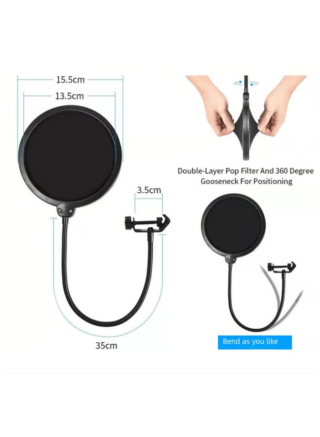 Nb35 Cantilever Bracket Desktop Lazy Universal Microphone Microphone Blast Cover Shock Frame Full Set - Image 4