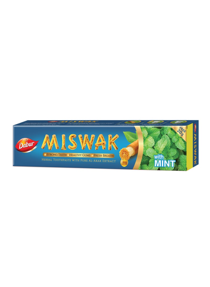 Dabur Miswak Mint Toothpaste 120Gm+20Gm Free 